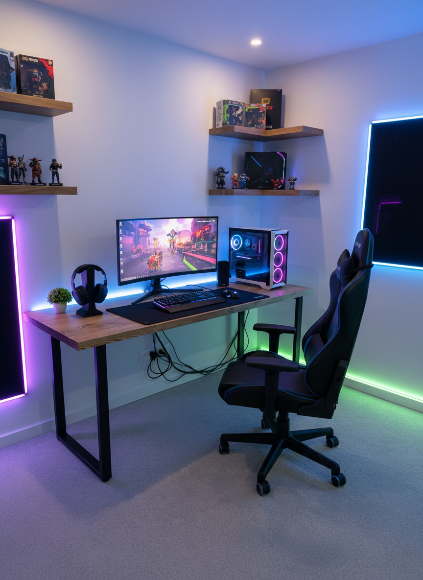 Компьютерный стол в стиле Лофт