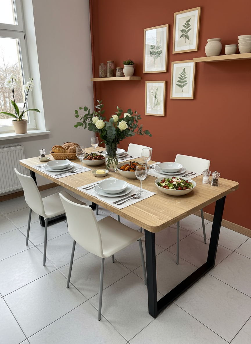 Шикарный обеденный стол лофт